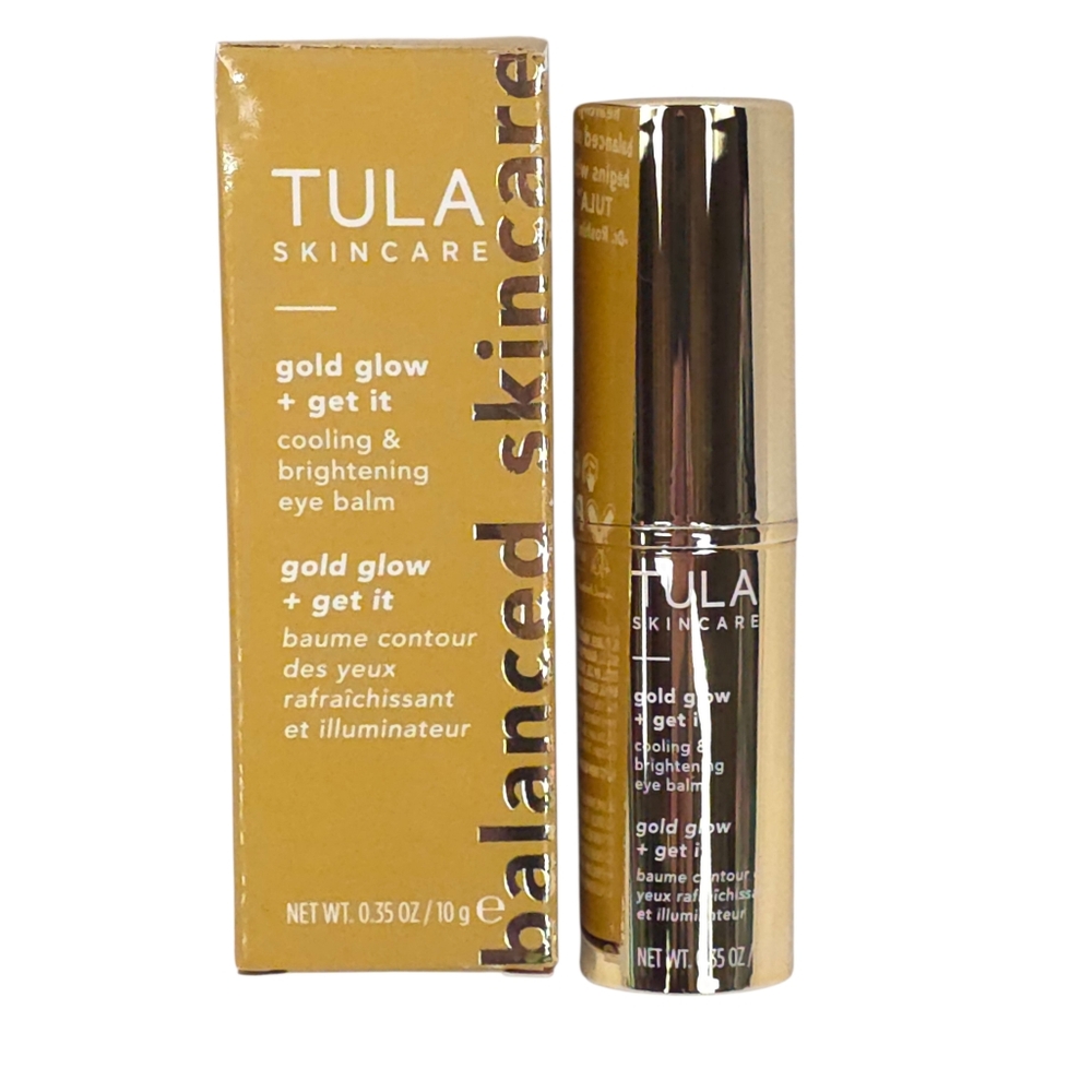 Tula Skincare Gold Glow + Get It Cooling And Brightening Eye Balm Cappuccino